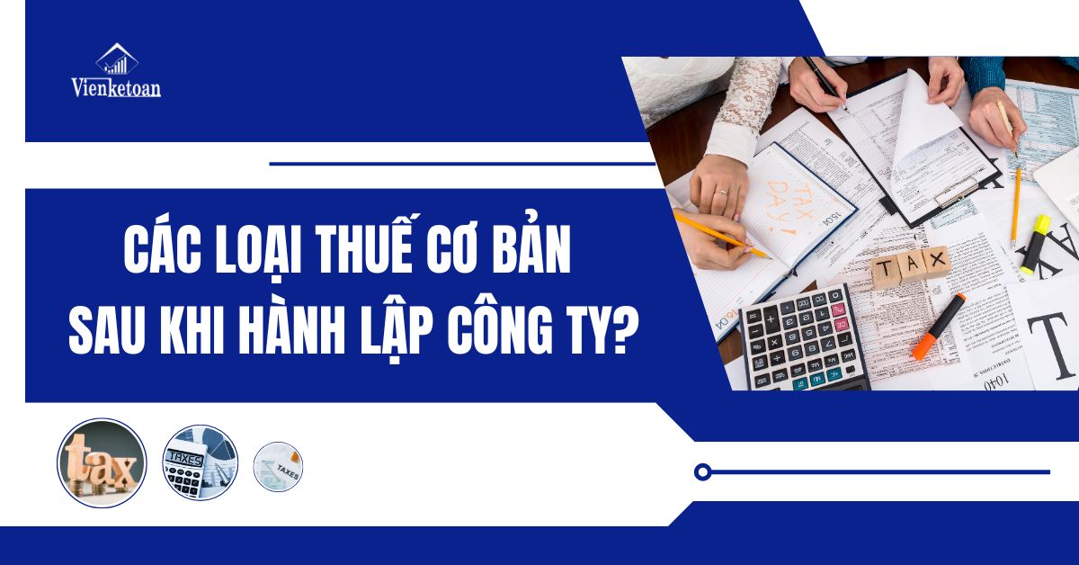 Các loại thuế phải nộp sau khi thành lập công ty tại Việt Nam năm 2025